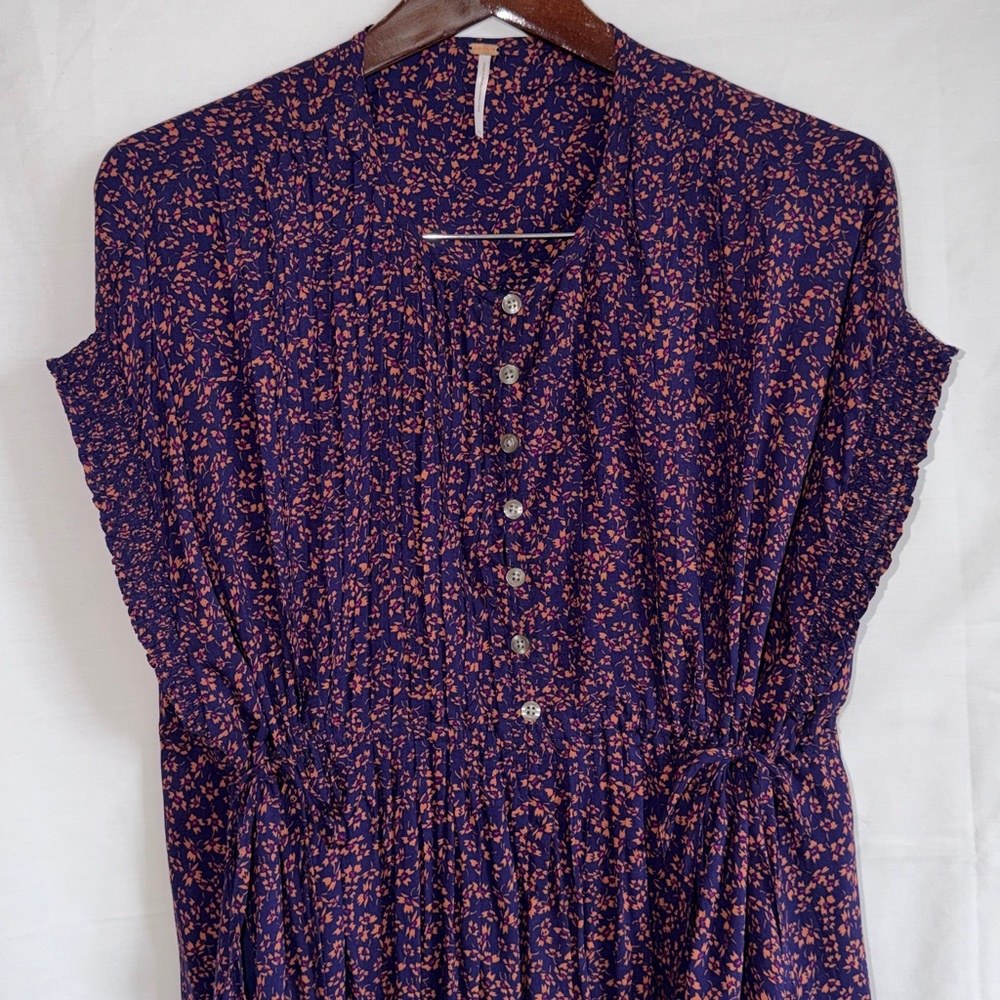 Free People Lost In You flowy floral print mini dress, size XS - Picture 3 of 9